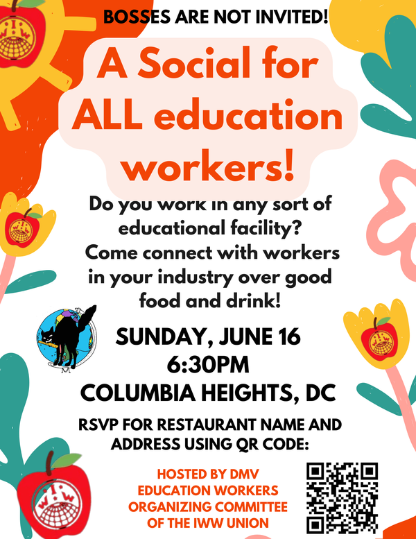 You're Invited: Social Gathering with IWW DMV EWOC