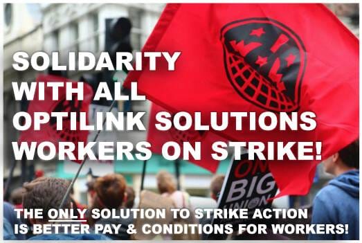 Solidarity with Optilink Workers on Strike!